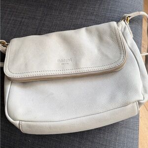Genuine Leather Margot Soft Gray Crossbody Bag